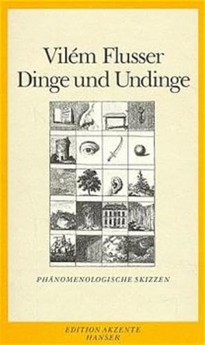 Dinge und Undinge: PhaÌˆnomenologische Skizzen (Edition Akzente) (German Edition) (9783446173217) by Flusser, VileÌm