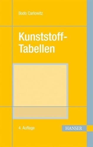 Stock image for Kunststoff-Tabellen for sale by GreatBookPrices