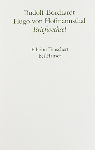 9783446180116: Briefwechsel: Text (Gesammelte Briefe / Rudolf Borchardt)
