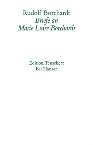 9783446180215: Brief an Marie-Luise Borchardt 1918-1922: Abt. IV/Bd. 1