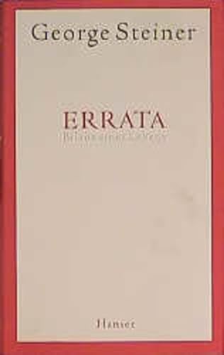 Stock image for Errata for sale by Antiquariat Walter Nowak