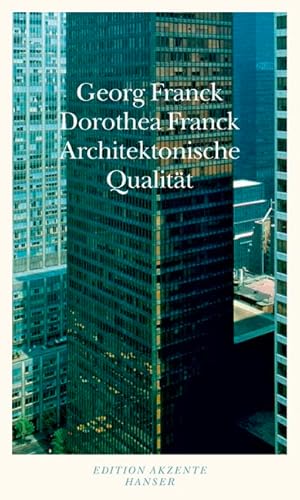 Beispielbild fr Architektonische Qualitt (=Edition Akzente). zum Verkauf von Antiquariat Lesekauz Barbara Woeste M.A.