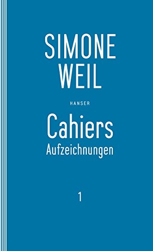 Cahiers 01 - Weil, Simone