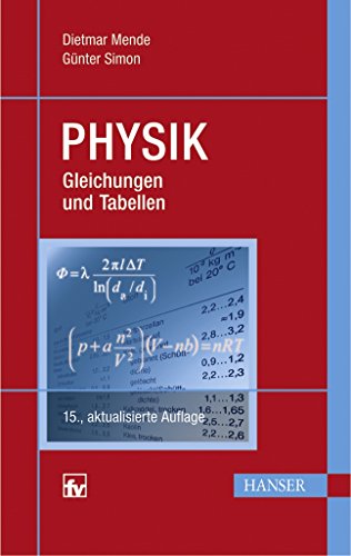 Physik Gleichungen und Tabellen - Mende, Dietmar und Günter Simon