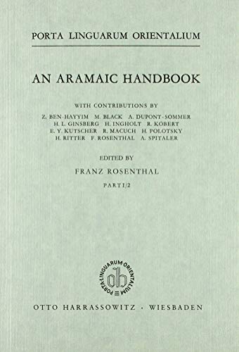 Beispielbild fr Aramaic Handbook zum Verkauf von ISD LLC
