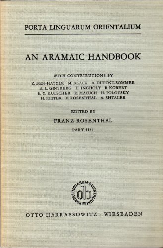 Beispielbild fr Aramaic Handbook zum Verkauf von ISD LLC