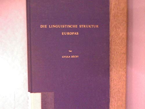Imagen de archivo de Die Linguistische Struktur Europas a la venta por HPB-Red
