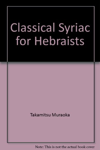 9783447025850: Classical Syriac for Hebraists