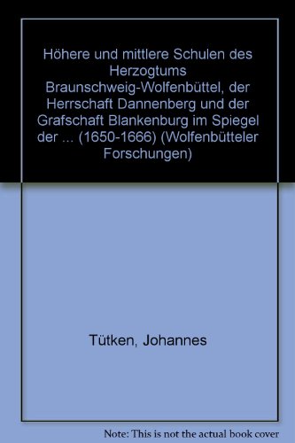 Höhere und mittlere Schulen des Herzogtums Braunschweig-Wolfenbüttel,