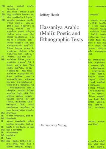 Beispielbild fr Hassaniya Arabic (Mali): Poetic and Ethnographic Texts. zum Verkauf von SKULIMA Wiss. Versandbuchhandlung