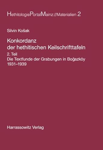 Beispielbild fr Konkordanz der hethitischen Keilschrifttafeln zum Verkauf von ISD LLC