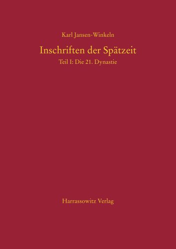 9783447053594: Inschriften Der Spatzeit: Die 21, Dynastie