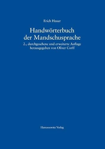 9783447055284: Handworterbuch Der Mandschusprache