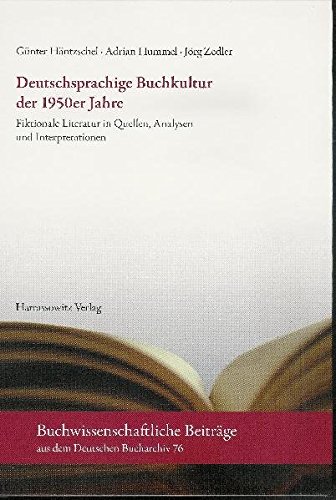 Stock image for Deutschsprachige Buchkultur der 1950er Jahre. for sale by SKULIMA Wiss. Versandbuchhandlung