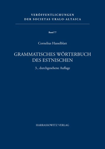 Beispielbild fr Grammatisches Wrterbuch des Estnischen. zum Verkauf von Antiquariat Robert von Hirschheydt