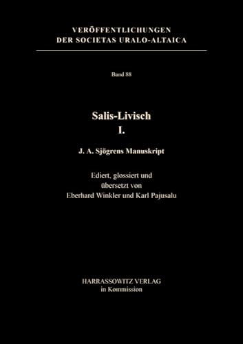 Beispielbild fr Salis-Livisch I. J. A. Sjgrens Manuskript. Mit 1 Tabelle u. 17 Abb., zum Verkauf von Antiquariat Robert von Hirschheydt