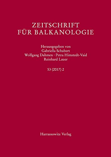 Beispielbild fr Zeitschrift fr Balkanologie 53 (2017) 2 zum Verkauf von Buchpark