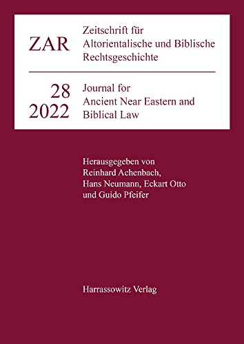 Stock image for Zeitschrift f|r Altorientalische und Biblische Rechtsgeschichte 28 (2022) for sale by ISD LLC