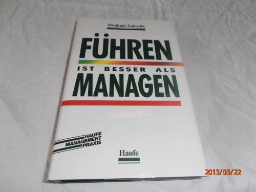 Imagen de archivo de Fhren ist besser als managen a la venta por medimops