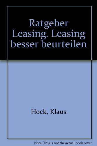 9783448027884: Ratgeber Leasing - Hock, Klaus