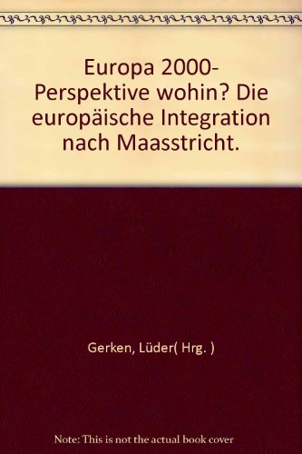 Beispielbild fr Europa 2000, Perspektive wohin? zum Verkauf von medimops