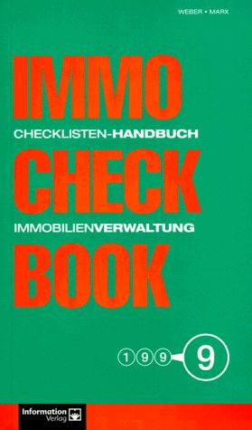 Imagen de archivo de Immo Check Book '99. Checklisten-Handbuch Immobilienverwaltung. a la venta por Klaus Kuhn Antiquariat Leseflgel