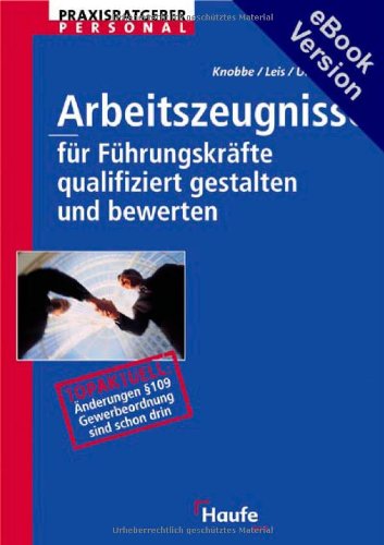 9783448052251: Arbeitszeugnisse für Führungskräfte, m. CD-ROM (Livre en allemand)