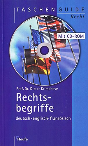 Imagen de archivo de Rechtsbegriffe deutsch - englisch - franz sisch a la venta por ThriftBooks-Dallas