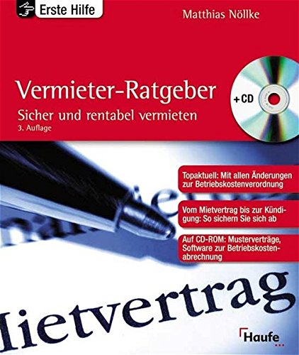 Beispielbild fr Der Vermieter-Ratgeber, m. CD-ROM zum Verkauf von medimops