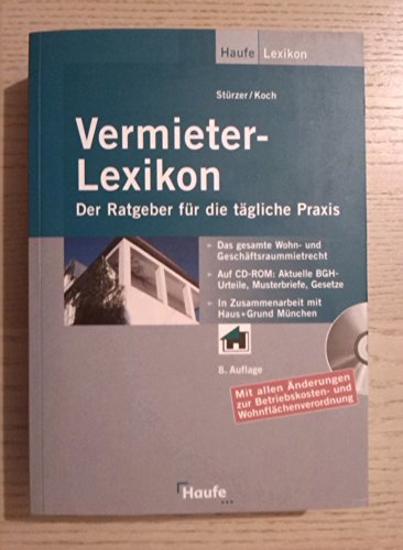 Beispielbild fr Vermieter-Lexikon. Mit CD-ROM. Ein Ratgeber fr die tgliche Praxis zum Verkauf von medimops