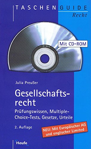 Beispielbild fr Gesellschaftsrecht, m. CD-ROM zum Verkauf von medimops