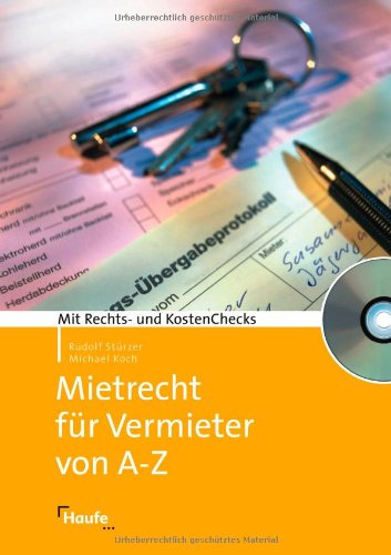 Stock image for Mietrecht fr Vermieter von A-Z: Mit Rechts- und KostenChecks for sale by medimops