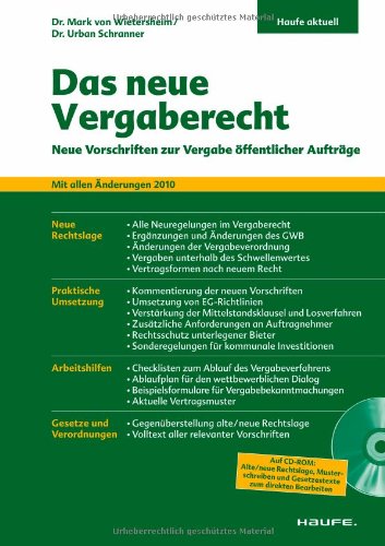 Stock image for Das neue Vergaberecht: Neue Vorschriften zur Vergabe ffentlicher Auftrge for sale by Antiquariat BuchX