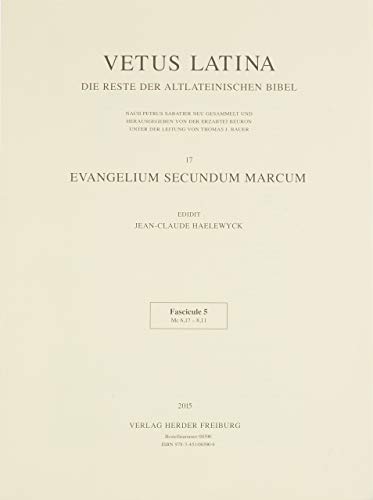 9783451005909: Vetus Latina Evangelium secundum Marcum