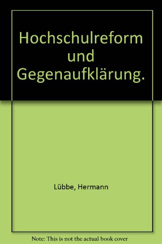 Stock image for Hochschulreform und Gegenaufklrung. for sale by medimops