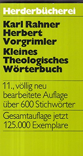 9783451075575: Kleines Theologisches Wörterbuch