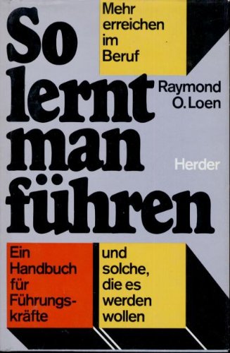 Stock image for So lernt man fhren for sale by medimops