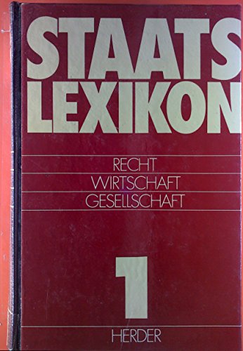 Staatslexikon - Recht - Wirtschaft - Gesellschaft. 5 Bände - Görres-Gesellschaft (Hrsg.)