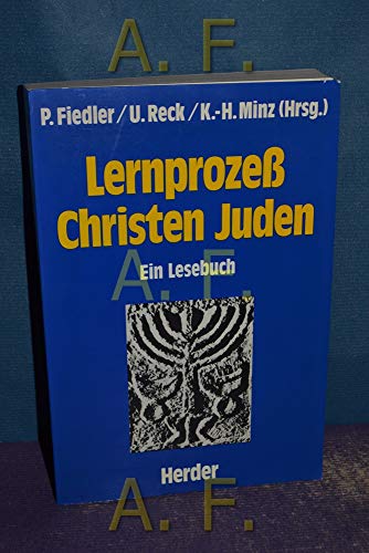 Beispielbild fr Lernproze Christen Juden. Ein Lesebuch. zum Verkauf von Antiquariat Johann Forster