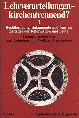 9783451208492: Lehrverurteilungen, kirchentrennend? (Dialog der Kirchen) (German Edition)
