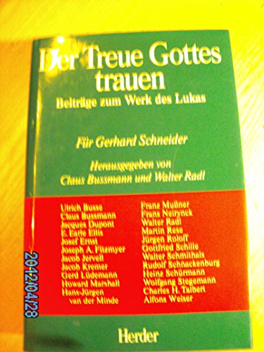 Beispielbild fr Der Treue Gottes trauen zum Verkauf von medimops