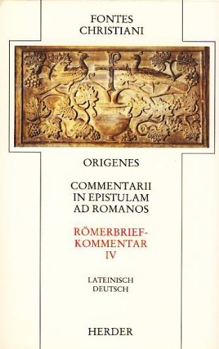 9783451221095: Fontes Christiani, 1. Folge, 21 Bde. in 38 Tl.-Bdn., Kt, Bd.2/4, Rmerbriefkommentar