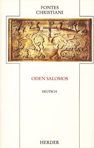 Beispielbild fr Oden Salomos . zum Verkauf von Ganymed - Wissenschaftliches Antiquariat