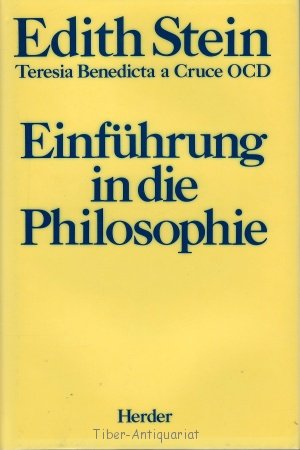 9783451221699: Einführung in die Philosophie, Bd XIII