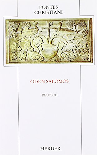 Beispielbild fr Oden Salomos. zum Verkauf von SKULIMA Wiss. Versandbuchhandlung