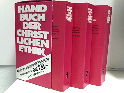 Beispielbild fr Handbuch der christlichen Ethik: 3 Bnde zum Verkauf von medimops