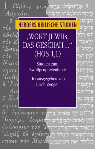 'Wort Jhwhs, das geschah ...' (HOS 1,1) (9783451274930) by Zenger, Erich