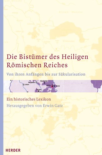 Beispielbild fr Die Bistmer des Heiligen Rmischen Reiches von ihren Anfngen bis zur Skularisation [Gebundene Ausgabe] Reformation Skularisation Bischfe Hochstifte Klster Rmisches Institut Grres-Gesellschaft Campo Santo Teutonico Rom Clemens Brodkorb (Autor), Helmut Flachenecker (Autor), Erwin Gatz (Herausgeber) Bischfe Klster Skularisation Reformation Religion Theologie Christentum Bistum Deutschland Geschichte Religionswissenschaften Geisteswissenschaften Universittsprofessor Dr. Erwin Gatz ist Ppstlicher Ehrenprlat, Rektor des Campo Santo Teutonico in Rom und Geschftsfhrender Direktor des Rmischen Instituts der Grres-Gesellschaft. Als passionierter Wahlrmer zhlt er zu den profiliertesten Kennern Roms. Vorgestellt wird die Entwicklung aller 78 Bistmer im Heiligen Rmischen Reich von ihren Anfngen bis zu ihrem Untergang in der Reformationszeit bzw. bis zur Skularisation. Die Artikel sind einheitlich gestaltet, bersichtlich, historisch exakt und mit reichem Literaturverzeichnis zum Verkauf von BUCHSERVICE / ANTIQUARIAT Lars Lutzer