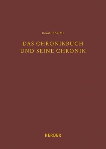 Das Chronikbuch und seine Chronik (9783451306938) by Kalimi, Isaac