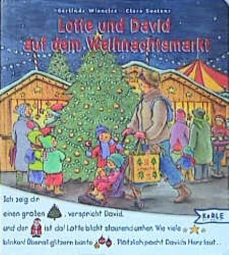 Lotte und David auf dem Weihnachtsmarkt.